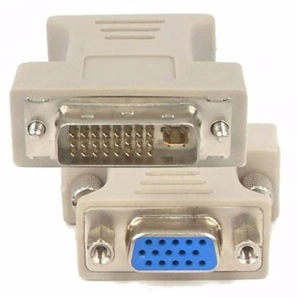 Adaptador DVI-I Macho 24+5 x VGA Fêmea