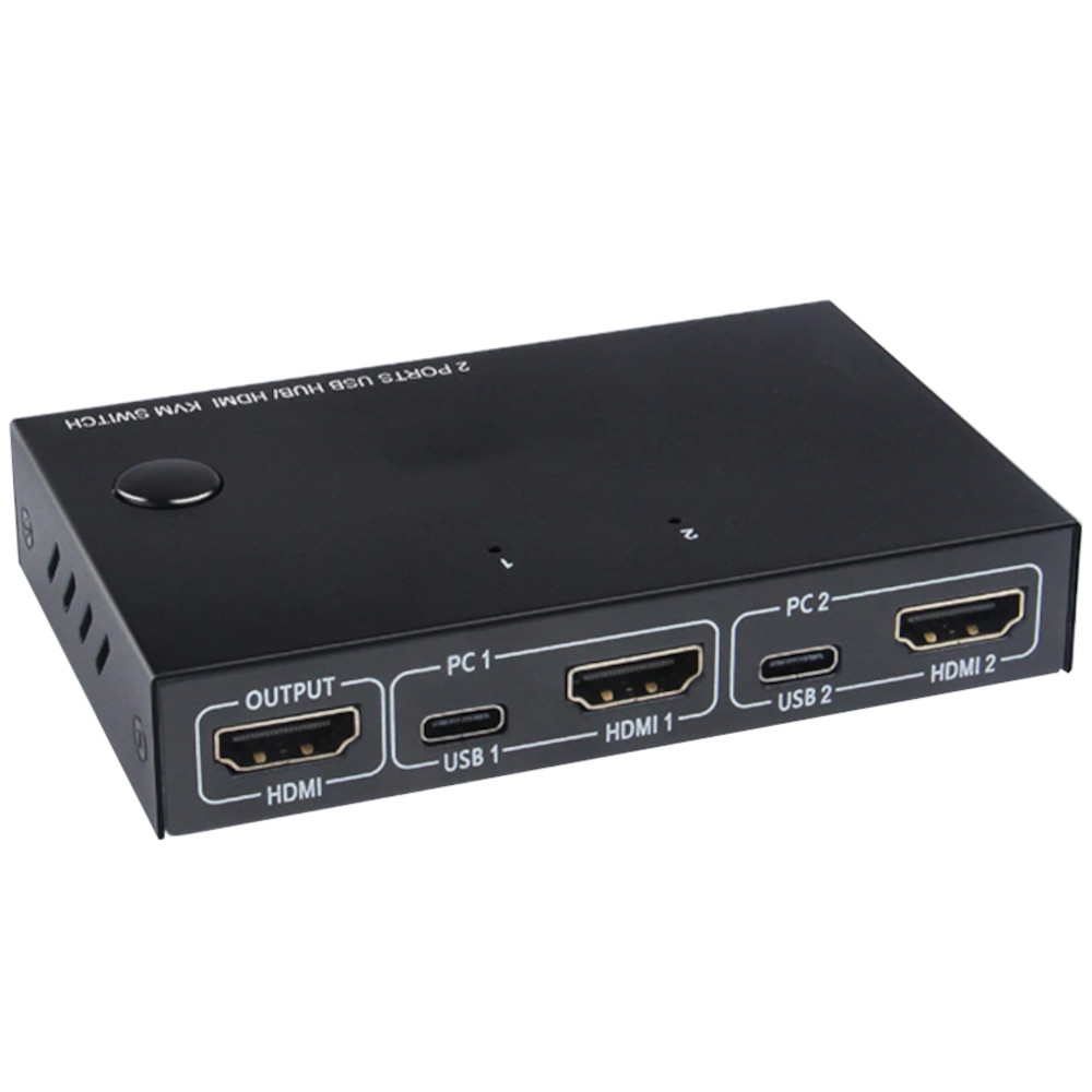 Chaveador Kvm 2 portas Hdmi 4 portas USB